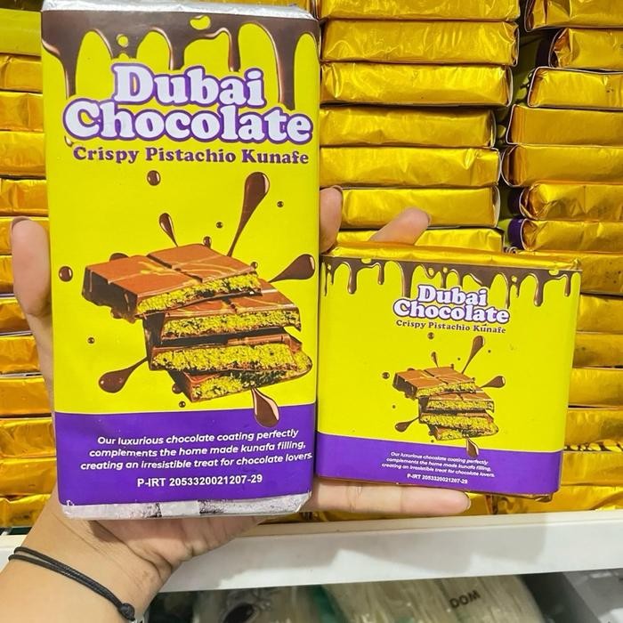 

Osyak.mart JUMBO Coklat Dubai Viral Pistachio Kunafe Asli Ori Cokelat Dubai Manis 250gr