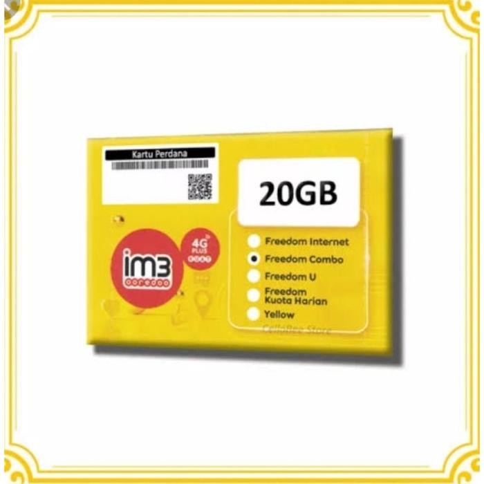 (Expert) Perdana Paket Kuota Internet Ooredoo IM3 20GB Full 30 hari