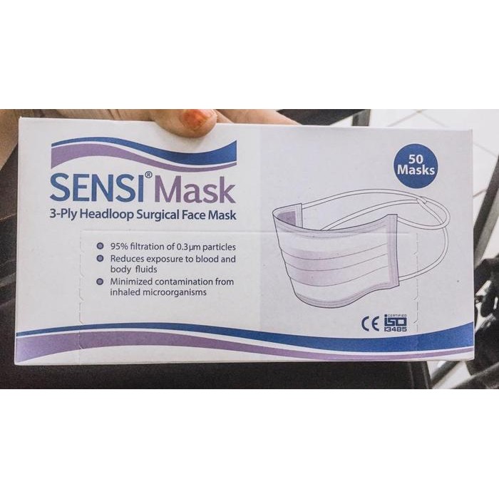 Masker Sensi Headloop Masker Hijab Pink Sensi Isi 50 Pcs