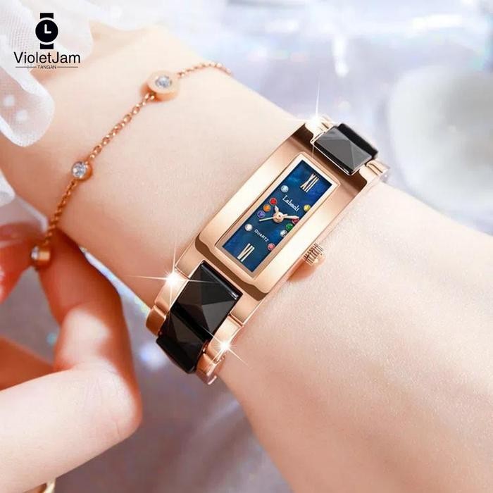 Jam Tangan Wanita Labaoli Branded Anti Air Jam Tangan Rantai Kecil Wanita Elegan Mewah Casual Women