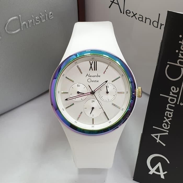 Jam Tangan Wanita Alexandre Christie 2773 Chronograph - White