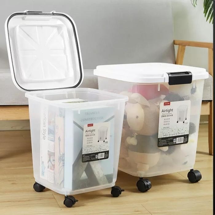 tempat beras anti kutu rice bucket portable rice box container