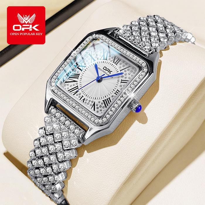 OPK Jam Tangan Wanita Anti Air Cewek Terbaru 2024 Fashion Women Watch Model 8619