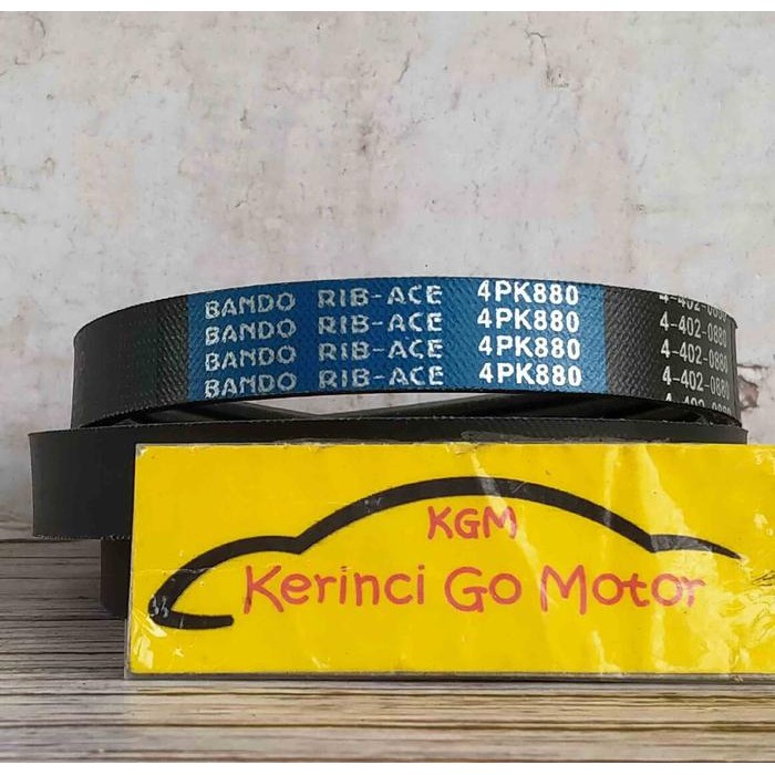 BEST BANDO VAN BELT 4PK 880 RIB BELT TALI KIPAS 4PK-880 FAN BELT ALUR