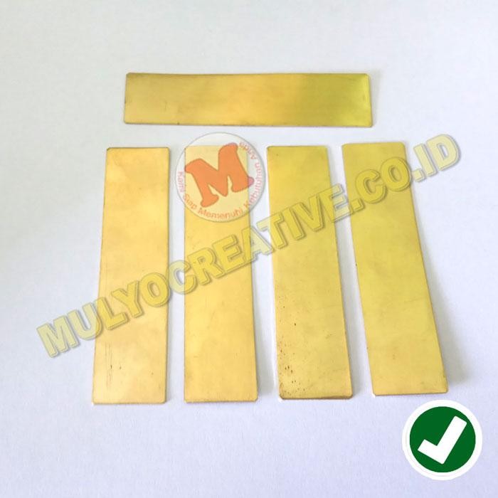 

Plat Potong Kuningan Persegi untuk Nama Dada Nametag Polos PREMIUM