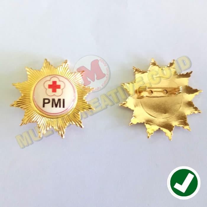 

Pin PMI - Palang Merah Indonesia - Emblem Bros Badge PMI PREMIUM