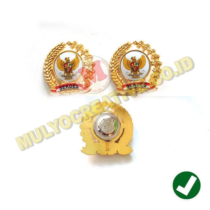 

Lencana Sekdes Garuda Pin Perangkat Desa Model Magnet Padi Dan Kapas PREMIUM