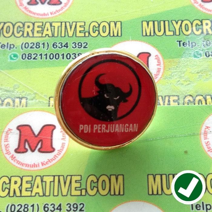 

Pin Bross Partai PDIP - Pin Partai PDI Perjuangan Ukr. 2 Cm Bulat PREMIUM