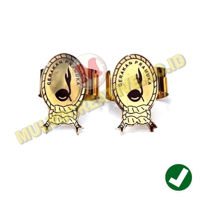 

Ring Hasduk Pramuka - Ring Pembina Pramuka Oval Motif Simpul Mati PREMIUM