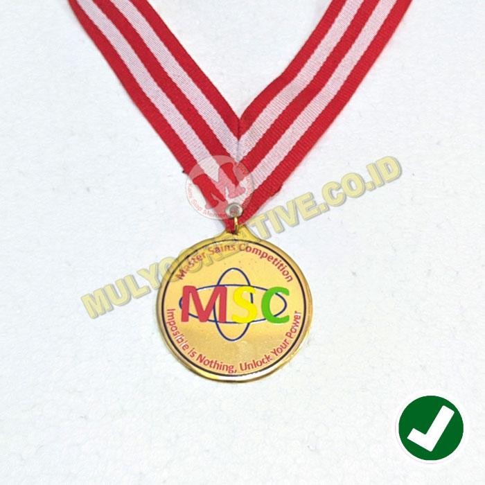 

Medali Custom Perunggu Medali MSC - Medali Master Sains Competition PREMIUM