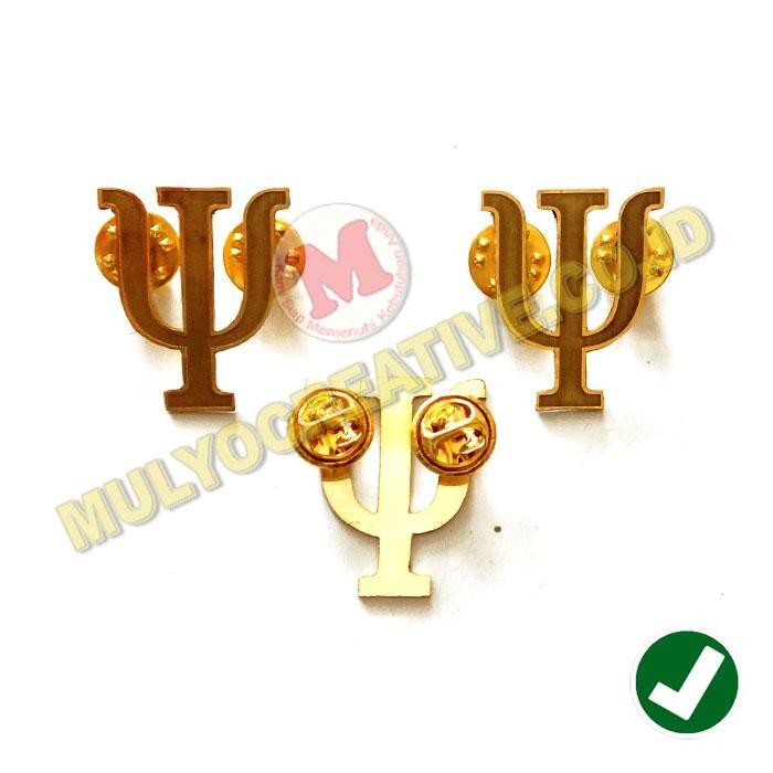 

Lencana Psikologi Bahan Logam Kuningan - Pin Logo Jurusan Psikologi PREMIUM