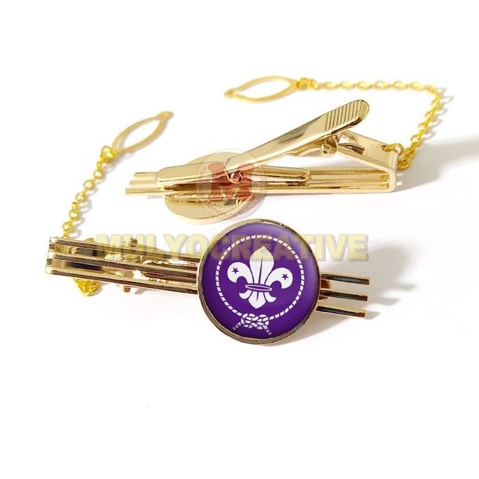 

Jepitan Kacu Pramuka-Tie Bar Clip WOSM Pandu Dunia-Pramuka Putra Putri PREMIUM