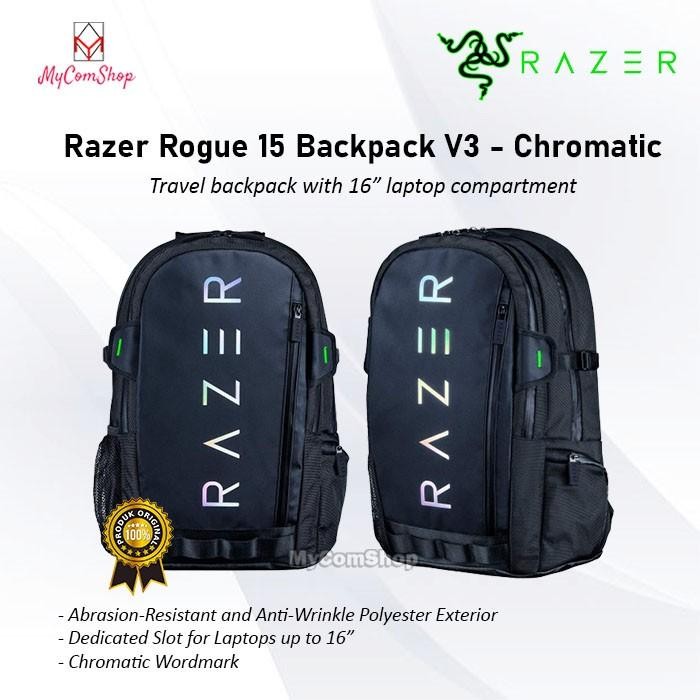 TERLARIS TAS RAZER ROGUE 15 UP TO 16" BACKPACK V3 - CHROMATIC