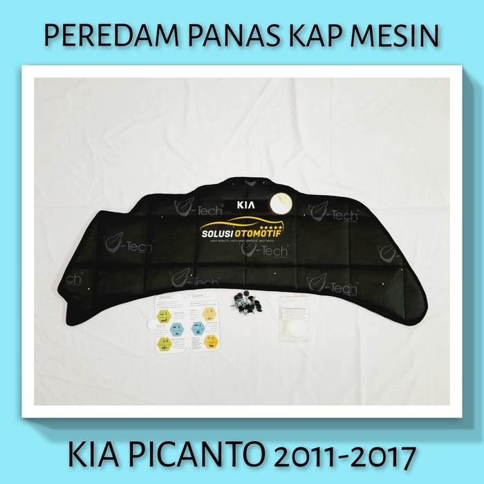 Menarik Kia Picanto 2011-2017 Peredam Panas Kap Mesin Mobil Vtech + Klip