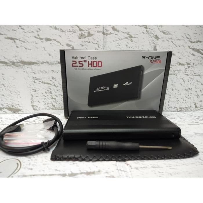 R-ONE Enclosure Casing Hardisk External 2.5" Sata Usb 2.0 Metal masih ready