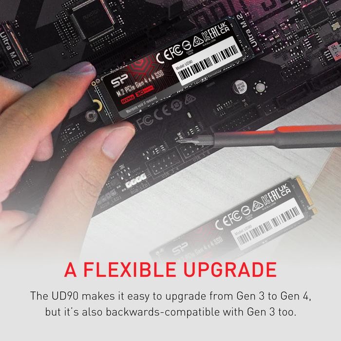 SSD UD90 2280 Silicon Power M.2 PCIe Gen4 NVMe 1.4 250GB GB 1TB 2TB masih ready