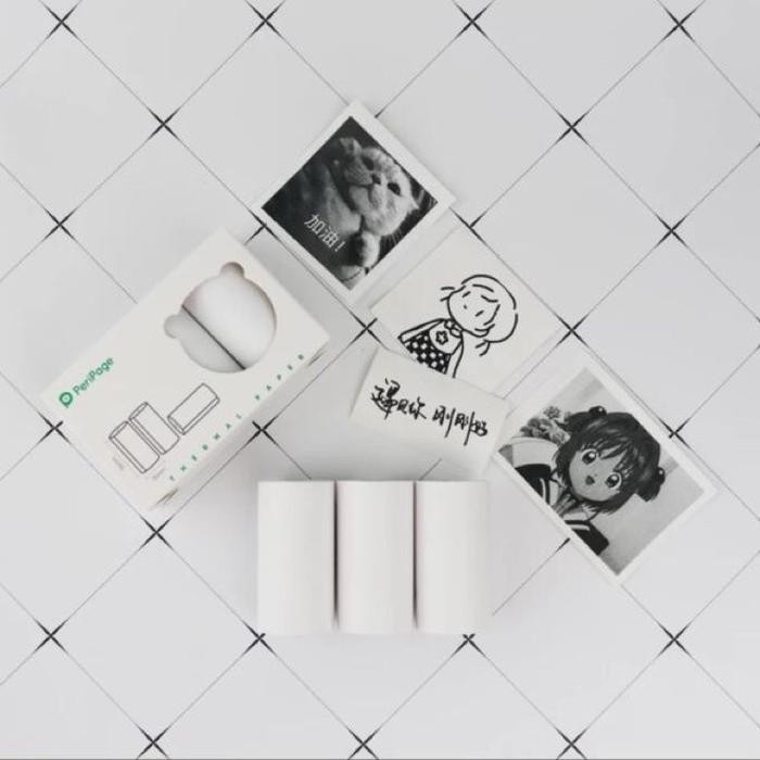 

Kertas Sticker Thermal Peripage A6 Original 57X30Mm Mini Printer Thermal