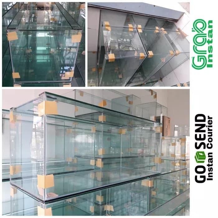 AQUARIUM KACA 100X40X40 MURMER POLOS