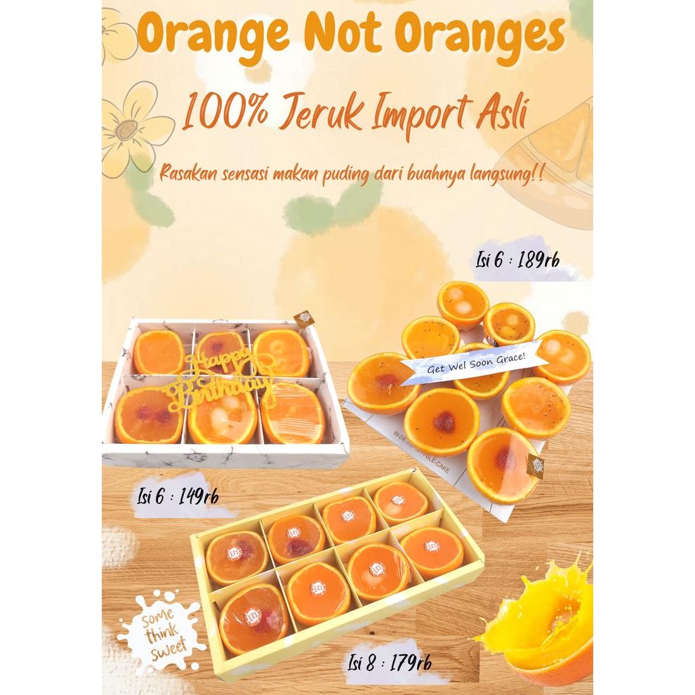 

Pudding Oranges Not Oranges, Hampers Unik, Pudding Buah Unik
