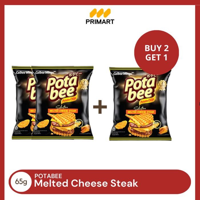 

Ready Buy 2 Get 1 Free Potabee Melted Cheese Steak Keripik Kentang 68Gr