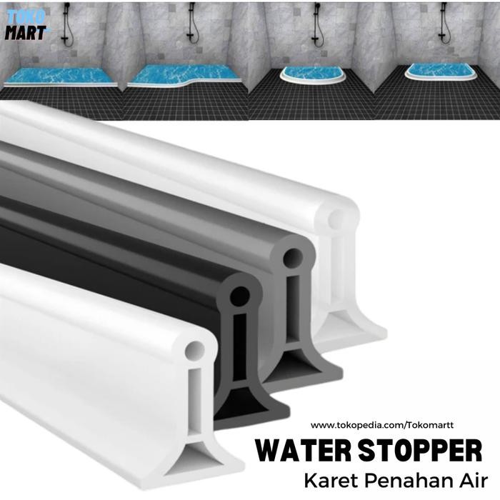 Karet Penghalang Air Kamar Mandi Pintu Water Stopper Sealing Strip 5CM