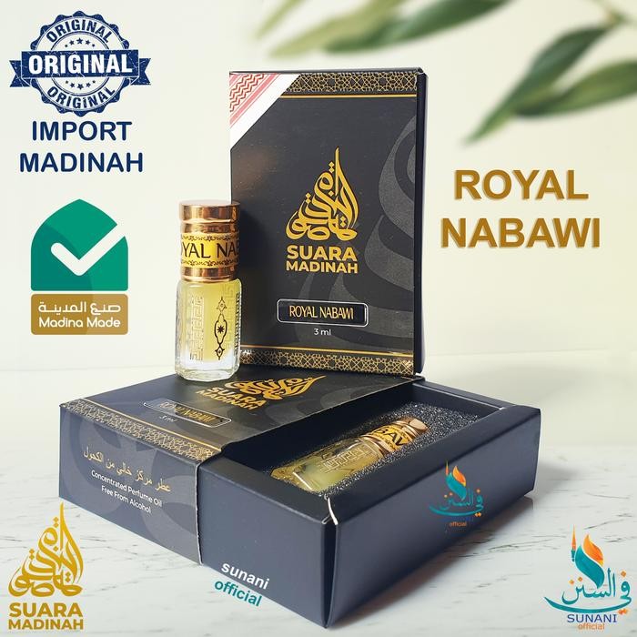 [Allthebest] PARFUM ROYAL NABAWI , SUARA MADINAH, MENGANDUNG MISK RUSA ORIGINAL, IMPORT MADINAH