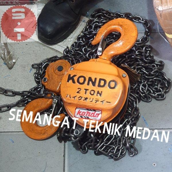 Chain Block Takel Kerekan Katrol Hoist 2Ton 2 Ton 5 Meter 5Mtr Kondo