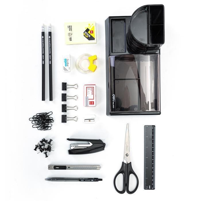

Deli Set Alat Tulis Kantor Atk / Stationary Set Paket Hemat Super Lengkap E38254 Hitam Metal Pen