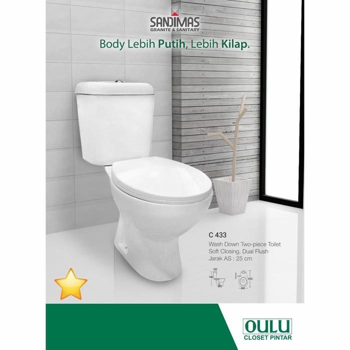 CLOSET DUDUK OULU C433 PUTIH KW2