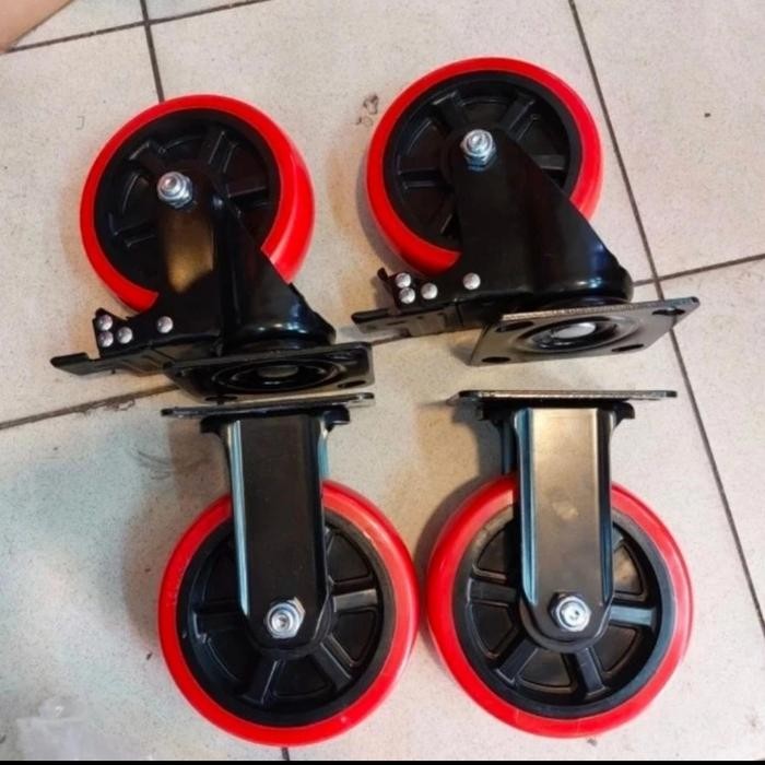 

Terlaris Roda Pu Orange 6 Inch 1Set (2Rem+Mati)