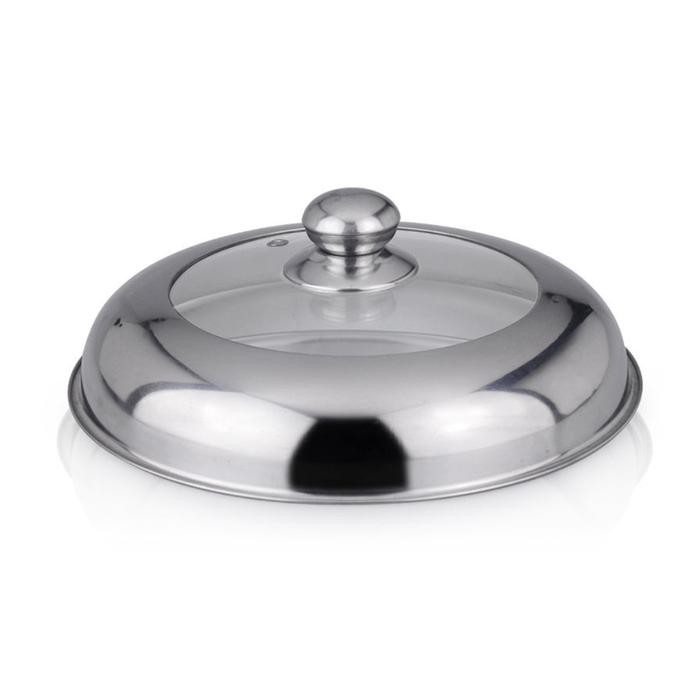 Tutup Wajan Kaca Stainless / Tutup Panci Serbaguna