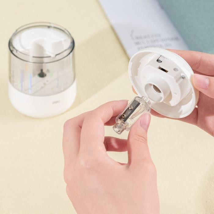 

Deli Electric Pencil Sharpener / Rautan Pensil Otomatis Lucu EH508 - Putih Stationery