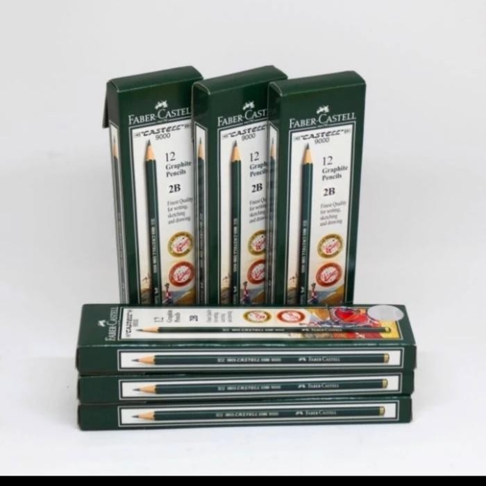 

PENSIL FABER CASTELL 2B ORIGINAL 1 LUSIN 12 PCS HARGA !!!