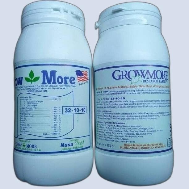 Growmore Daun 32-10-10 454gr Pupuk Growmore Pertumbuhan Tanaman