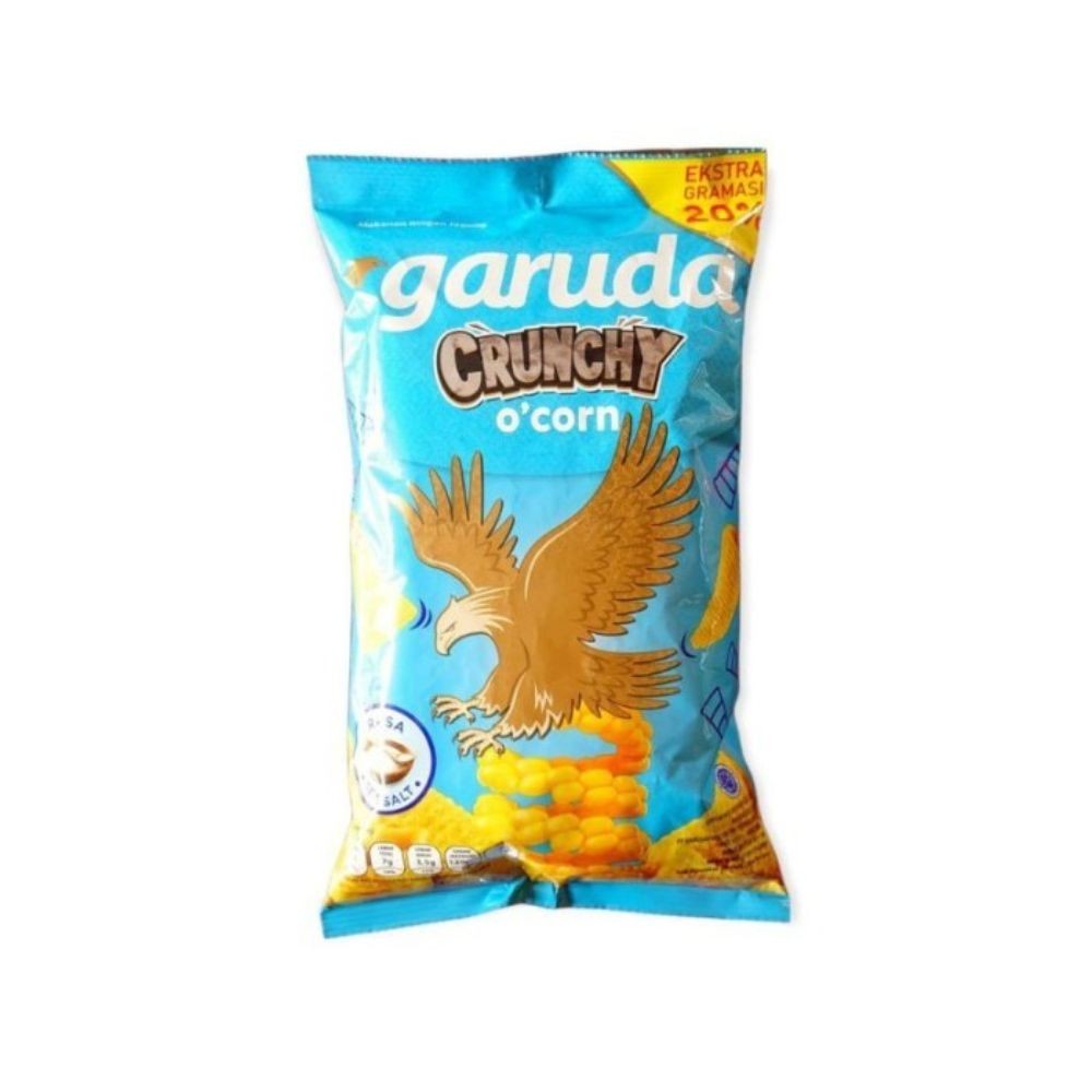 

Garuda Crunchy Snack Corn Tornado Rasa Sea Salt 70gr extra 14 gr 1 pack