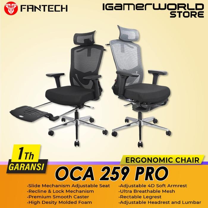 Fantech Oca 259 Pro / Oca-259 Oca259 Pro Kursi Premium Office Chair Footrest