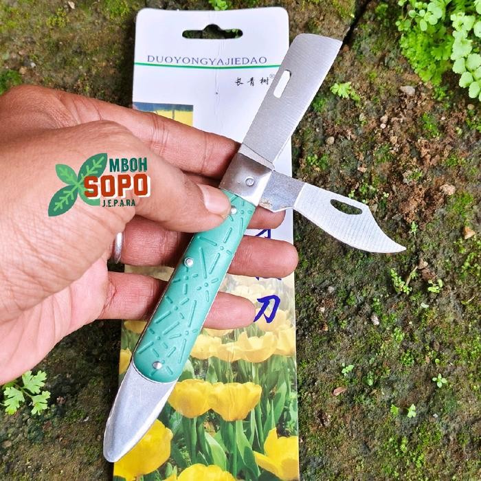 Alat bonsai dan berkebun, Pisau Okulasi, Pisau Lipat 3 in 1