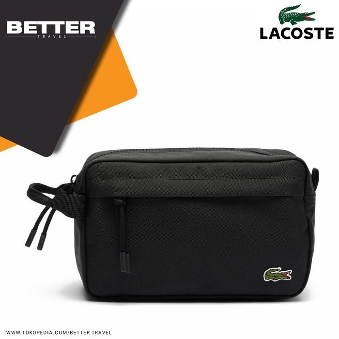 TERLARIS Clutch pria LACOSTE hand bag pocket casual toiletry original