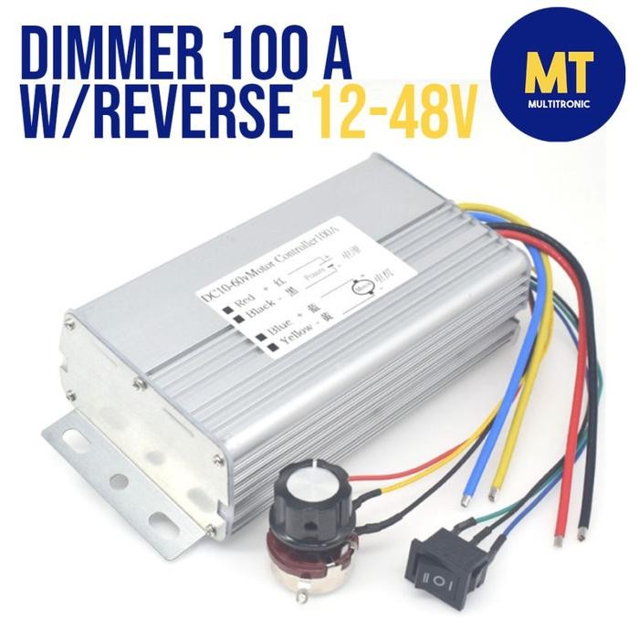 Ready Stock Dimmer Dc 100A 12V24V36V48V Controller Reverse Switch (8044)