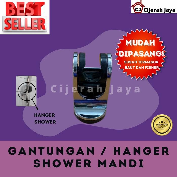 ------] Gantungan Shower Mandi Suction Cup Hanger Holder Dudukan Shower Tempel
