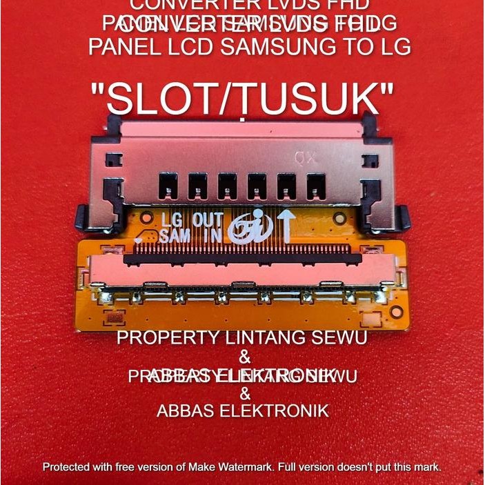 Project - Converter Lvds 51 Pin Fhd Samsung To Lg Konverter Lvds Panel Lcd Fhd S