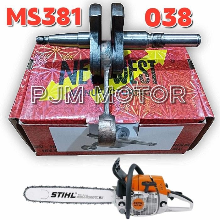 #####] Ms381 Crankshaft kruk as kro as mesin chainsaw sthil sinso senso stihl 038 Ms 381