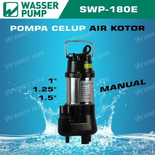 paling diminati] Pompa Celup Air Kotor WASSER SWP-180-E Non Auto