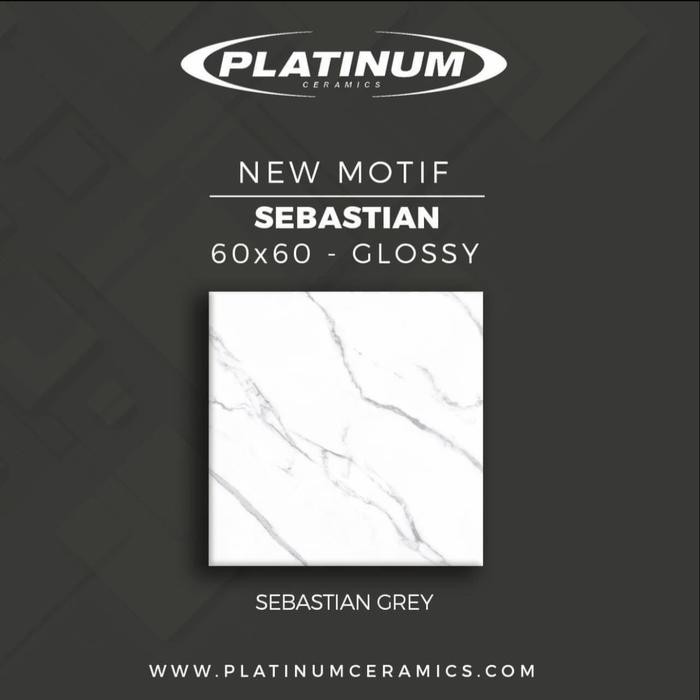 paling diminati] KERAMIK PLATINUM 60X60 SEBASTIAN GREY REC
