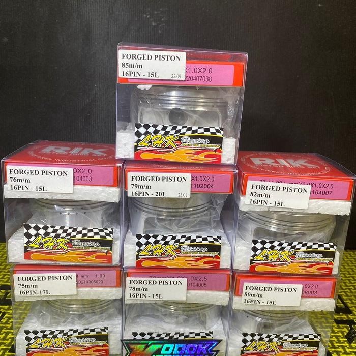 Terbaru Piston Lhk Forged Pen 16 75,76,78 79,80,82,85 Mm Ready