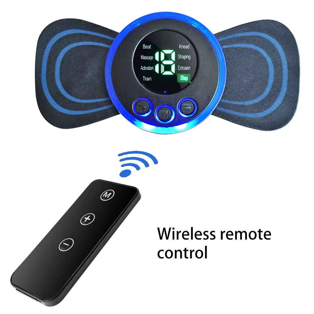 mini patch neck massager Portable intelligent electric back and shoulder massager with cushion and