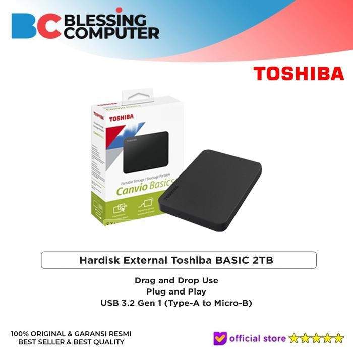 Hardisk External Toshiba BASIC 2TB