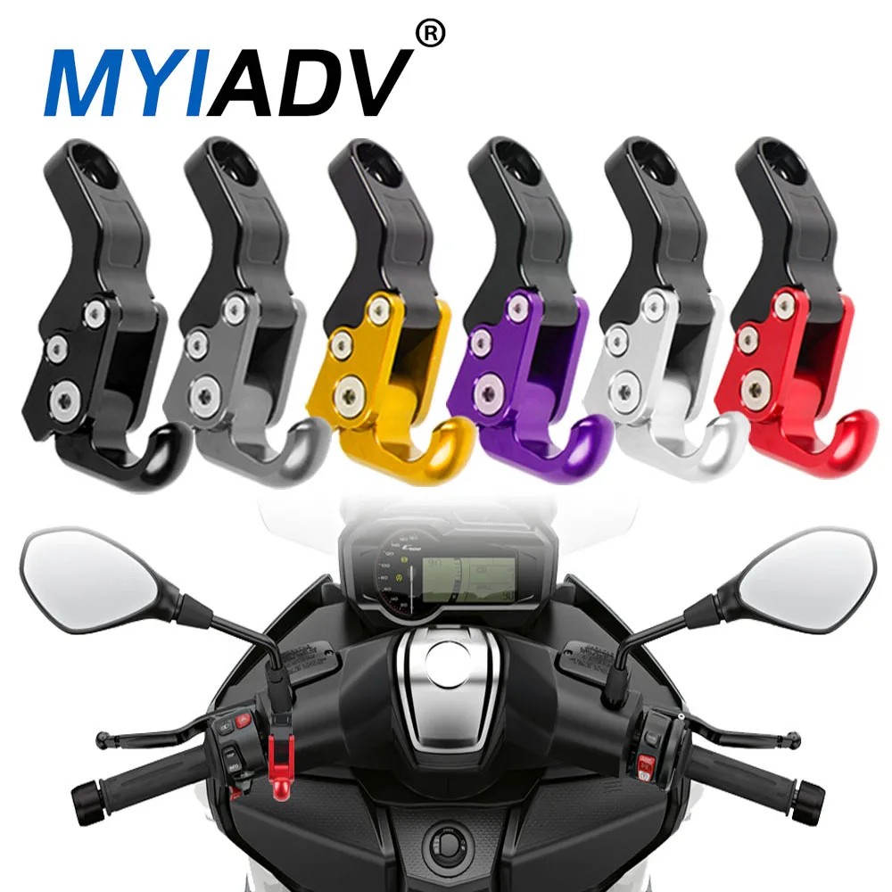 For BMW C400X C400GT Motorcycle Accessories 10.5mm Side Mirrors Rod Luggage Hook Bag Hanger Cargo Ca