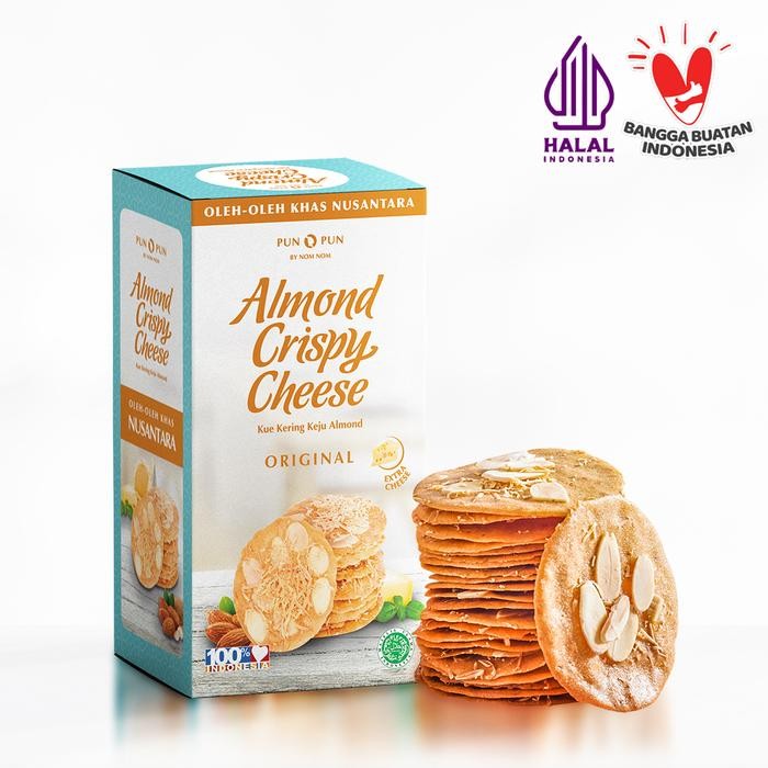 

Almond Crispy Cheese Original Oleh Oleh Khas Surabaya Cemilan PUNPUN Snack best seller