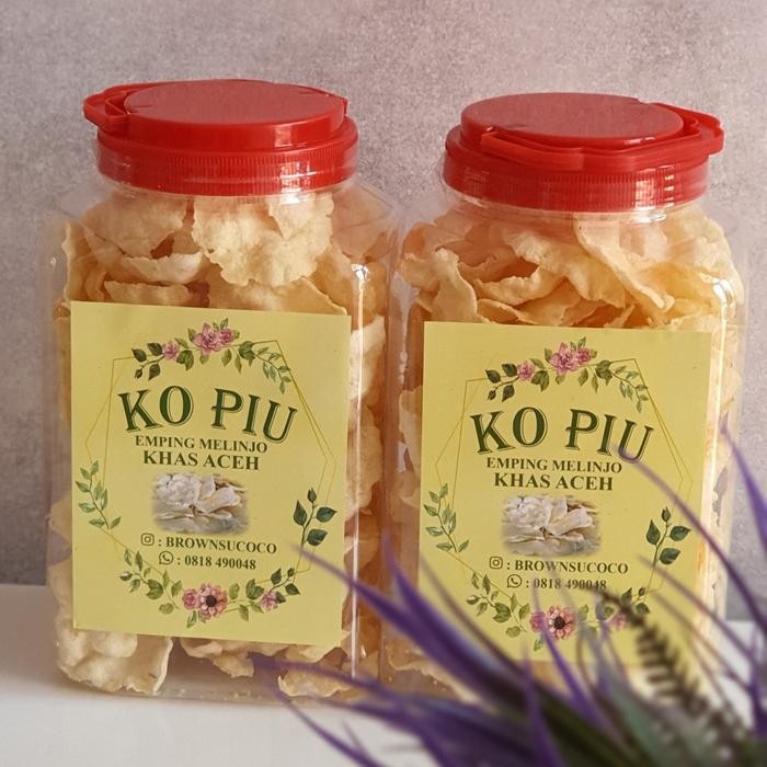 

Emping Goreng Kemasan 4ltr Toples jinjing 340gr best seller